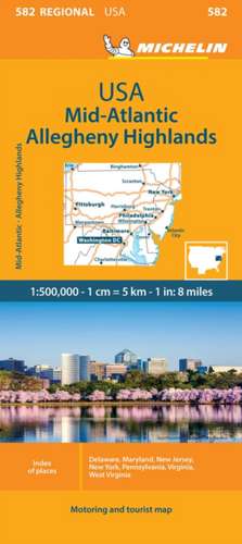Midatlantic - Michelin Regional Map 582 de Michelin