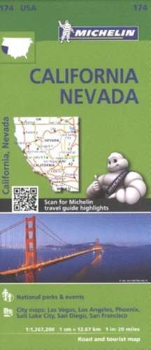 Michelin USA California, Nevada Map 174 de Michelin