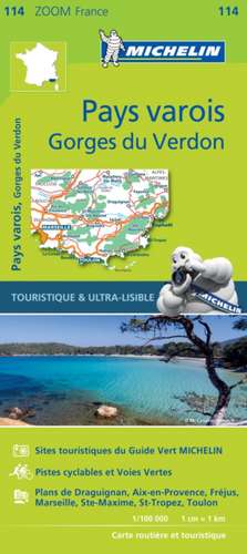 Pays Varois, Verdon Gorges - Zoom Map 114 de Michelin