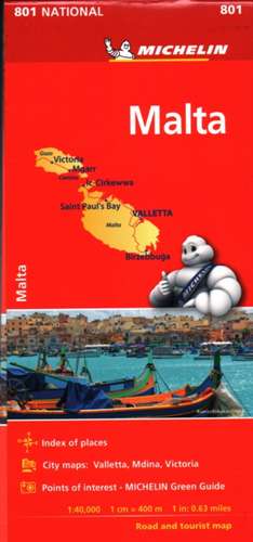 Michelin Malta Map 801 de Michelin