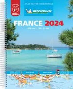 France 2024 - Tourist & Motoring Atlas A4 Laminated Spiral de Michelin