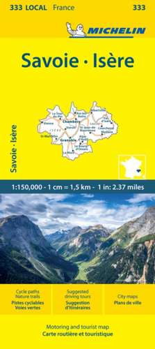 Isere Savoie - Michelin Local Map 333 de Michelin