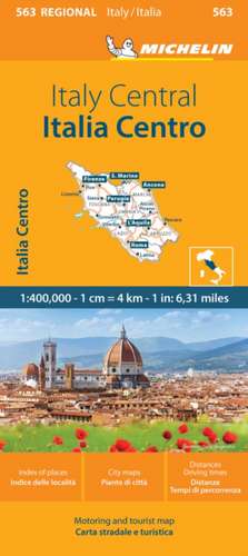 Michelin Map Italy: Central Map 563 de Michelin