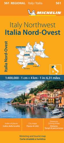 Michelin Map Italy: Northwest Map 561 de Michelin