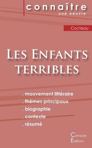 Fiche de lecture Les Enfants terribles de Jean Cocteau (Analyse littéraire de référence et résumé complet) de Jean Cocteau