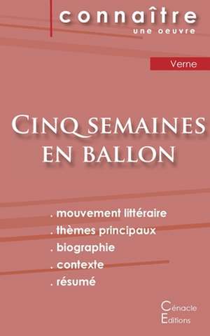 Fiche de lecture Cinq semaines en ballon de Jules Verne (Analyse littéraire de référence et résumé complet) de Jules Verne