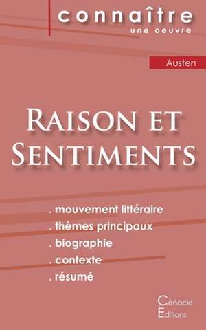 Fiche de lecture Raison et Sentiments de Jane Austen (Analyse littéraire de référence et résumé complet) de Jane Austen