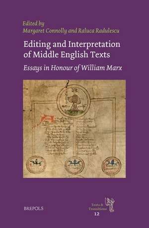 Editing and Interpretation of Middle English Texts de Margaret Connolly