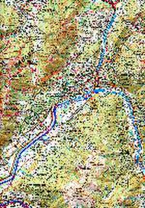 Chaine des Aravis Massif des Bauges 1:75 000