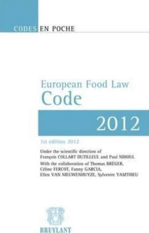 Code en poche - European Food Law Code 2012