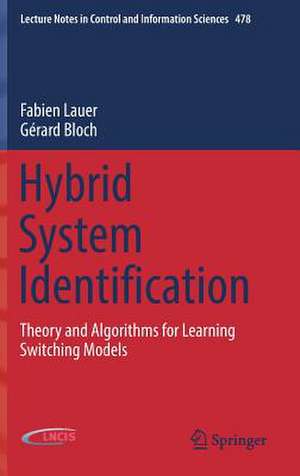 Hybrid System Identification: Theory and Algorithms for Learning Switching Models de Fabien Lauer