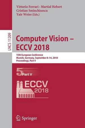 Computer Vision - ECCV 2018 de Vittorio Ferrari