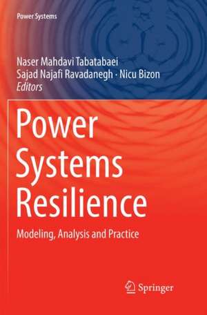 Power Systems Resilience: Modeling, Analysis and Practice de Naser Mahdavi Tabatabaei