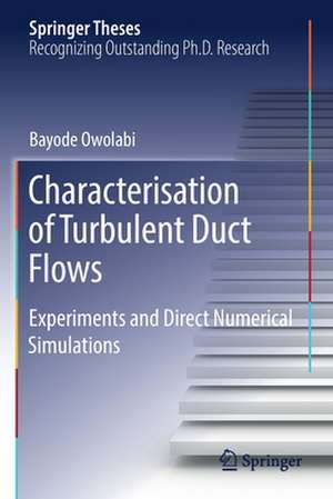 Characterisation of Turbulent Duct Flows: Experiments and Direct Numerical Simulations de Bayode Owolabi