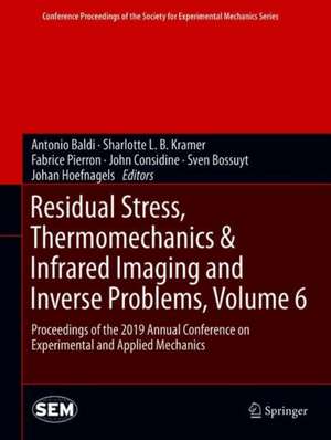 Residual Stress, Thermomechanics & Infrared Imaging and Inverse Problems, Volume 6: Proceedings of the 2019 Annual Conference on Experimental and Applied Mechanics de Antonio Baldi