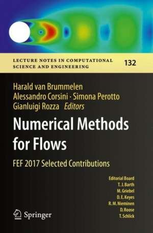 Numerical Methods for Flows: FEF 2017 Selected Contributions de Harald van Brummelen