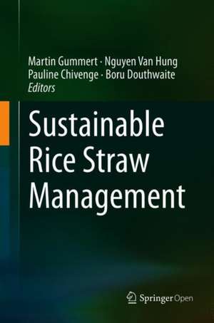 Sustainable Rice Straw Management de Martin Gummert