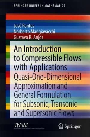 An Introduction to Compressible Flows with Applications: Quasi-One-Dimensional Approximation and General Formulation for Subsonic, Transonic and Supersonic Flows de José Pontes