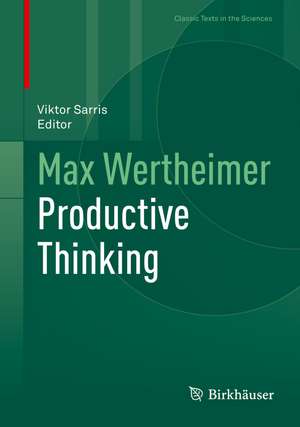 Max Wertheimer Productive Thinking de Max Wertheimer