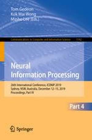 Neural Information Processing de Tom Gedeon