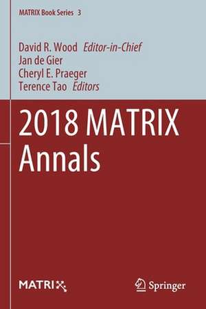 2018 MATRIX Annals de David R. Wood