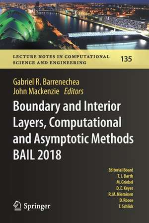 Boundary and Interior Layers, Computational and Asymptotic Methods BAIL 2018 de Gabriel R. Barrenechea