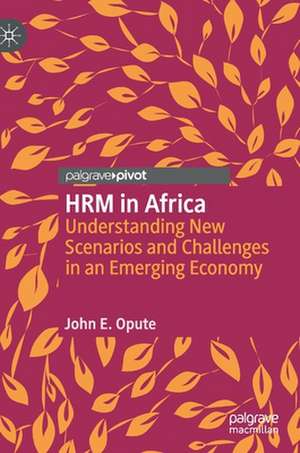 HRM in Africa: Understanding New Scenarios and Challenges in an Emerging Economy de John E. Opute