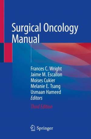 Surgical Oncology Manual de Frances C. Wright