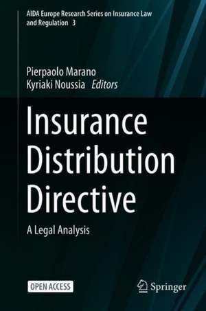 Insurance Distribution Directive: A Legal Analysis de Pierpaolo Marano