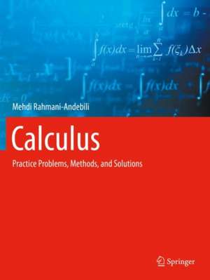 Calculus: Practice Problems, Methods, and Solutions de Mehdi Rahmani-Andebili