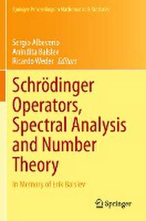 Schrödinger Operators, Spectral Analysis and Number Theory: In Memory of Erik Balslev de Sergio Albeverio