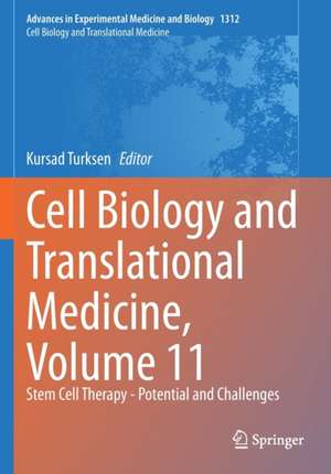 Cell Biology and Translational Medicine, Volume 11: Stem Cell Therapy - Potential and Challenges de Kursad Turksen