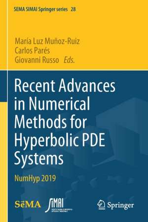 Recent Advances in Numerical Methods for Hyperbolic PDE Systems: NumHyp 2019 de María Luz Muñoz-Ruiz