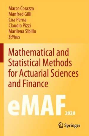 Mathematical and Statistical Methods for Actuarial Sciences and Finance: eMAF2020 de Marco Corazza