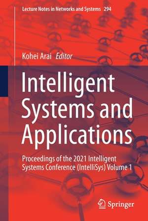 Intelligent Systems and Applications de Kohei Arai
