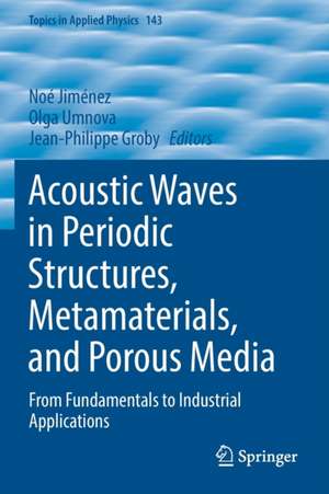 Acoustic Waves in Periodic Structures, Metamaterials, and Porous Media: From Fundamentals to Industrial Applications de Noé Jiménez