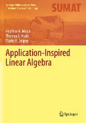 Application-Inspired Linear Algebra de Heather A. Moon