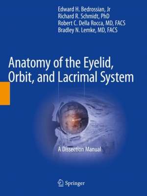 Anatomy of the Eyelid, Orbit, and Lacrimal System: A Dissection Manual de Edward H. Bedrossian, Jr