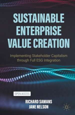 Sustainable Enterprise Value Creation de Jane Nelson