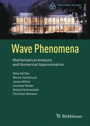 Wave Phenomena: Mathematical Analysis and Numerical Approximation de Willy Dörfler