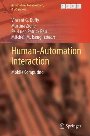Human-Automation Interaction de Vincent G. Duffy