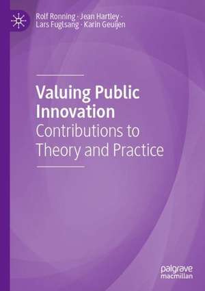 Valuing Public Innovation: Contributions to Theory and Practice de Rolf Rønning