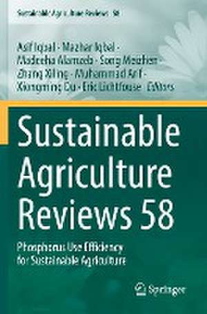 Sustainable Agriculture Reviews 58: Phosphorus Use Efficiency for Sustainable Agriculture de Asif Iqbal