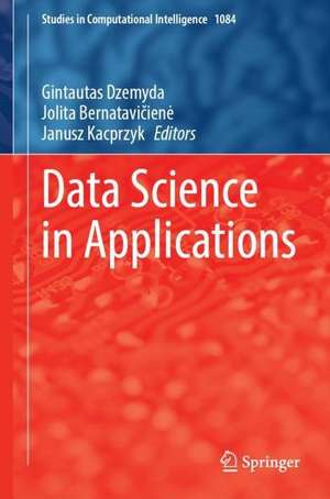 Data Science in Applications de Gintautas Dzemyda