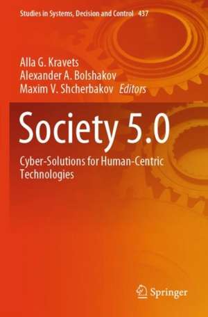 Society 5.0 de Alla G. Kravets