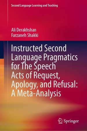 Instructed Second Language Pragmatics for The Speech Acts of Request, Apology, and Refusal: A Meta-Analysis de Ali Derakhshan