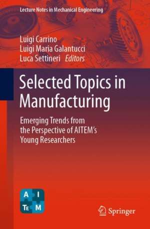 Selected Topics in Manufacturing: Emerging Trends from the Perspective of AITeM's Young Researchers de Luigi Carrino