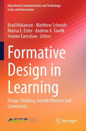 Formative Design in Learning de Brad Hokanson