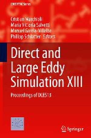 Direct and Large Eddy Simulation XIII: Proceedings of DLES13 de Cristian Marchioli