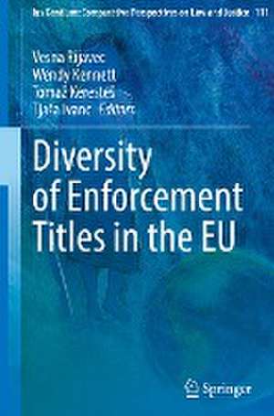 Diversity of Enforcement Titles in the EU de Vesna Rijavec